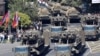 Armenia - The Armenian army demonstrates Buk air-defense systems recently acquired from Russia as well as S-300 surface-to-air missiles during a parade in Yerevan, 21Sep2016.