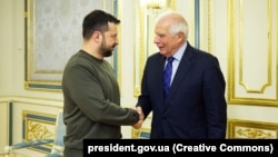 Президент України Володимир Зеленський і високий представник ЄС із закордонних справ та безпекової політики Жозеп Боррель, Київ, архівне фото