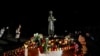 Біля Меморіалу пам’яті жертв Голодомору в Києві. Листопад 2023 року
