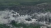 Панорама знищеного внаслідок бойових дій міста Бахмут у Донецькій області
