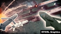 Колаж. Ракети Taurus, Storm Shadow і Neptune над Керченським мостом у Криму
