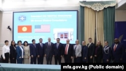 Айбек Молдогазиев жана Жон Марк Поммершайм баштаган топтордун кездешүүсү. 22-апрель, 2024-жыл. Бишкек, Кыргызстан.