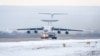 Російський літак-розвідник А-50 на аеродромі в Мачулищах, Білорусь