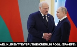 Володимир Путін і Олександр Лукашенко. Москва, Росія. 6 квітня 2023 року