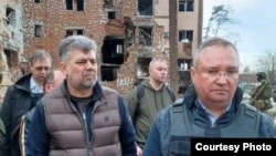Prim-ministrul Nicolae Ciucă și președintele Camerei Deputaților, Marcel Ciolacu, în Ucraina