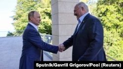 Володимир Путін і Олександр Лукашенко, 26 вересня 2022 року