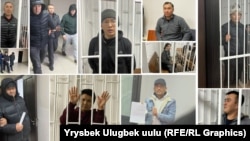 Кемпир-Абад иши боюнча камалгандар. "Азаттыктын" коллажы.