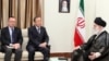 جفری فلتمن، دپیلمات کهنه‌کار آمریکایی، و آیت‌الله خامنه‌ای در دو سوی دبیرکل سازمان ملل