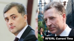 Владислав Сурков (ліворуч) та Курт Волкер (праворуч)