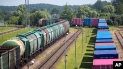 Железнодорожное сообщение между Россией и Литвой (архивное фото). 
