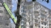 У Солом'янському районі Києва на другий день після російського комбінованого обстрілу, в результаті якого був зруйнований цілий під'їзд багатоповерхівки, тривали пошукові роботи. Рятувальники продовжували розбирати завали в пошуках зниклих безвісти. Київ, 18 червня 2025 року