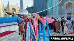 Mazar-i Şarif şäherinde Nowruz baýramyna taýýarlyk görülýär. 21-nji mart, 2023 ý.