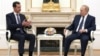 Президенти Росії і Сирії Володимир Путін і Башар Асад на переговорах у Кремлі, 13 вересня 2021 року