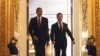 Russia/U.S. -- Presidents Barack Obama (L) and Dmitry Medvedev at Kremlin on 06jul2009