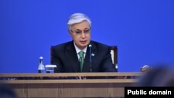 ҚПрезидент Казахстана Касым-Жомарт Токаев. 23 июня 2025 года
