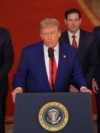 АКШнын президенти Дональд Трамп аскердик учактар 2025-жылдын 21-июнунда Ирандагы ядролук объекттерге сокку ургандан кийин Ак үйдөн элге кайрылуу жасады.