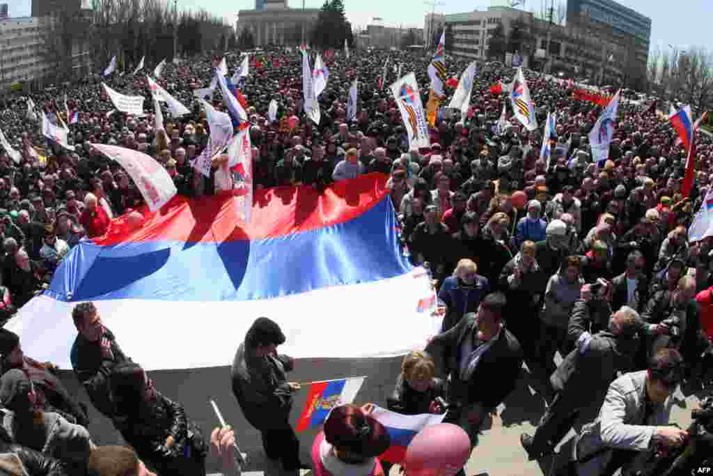 Донецктеги митинг. 