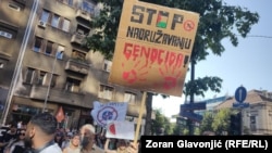 Protest u Beogradu, Srbija, 22. jun 2025. 