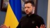 Președintele Ucrainei, Volodimir Zelenski, în timpul conferinței de presă de la Kiev din 19 februarie 2025.