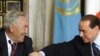 Президент Казахстана Нурсултан Назарбаев и премьер-министр Италии Сильвио Берлускони в Риме. 5 ноября 2009 года.