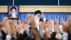 Верховный аятолла Ирана Али Хаменеи выступает перед так называемыми «студентами Революции». Тегеран, 7 июня 2017 года.