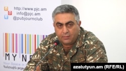 Пресс-секретарь Министерства обороны Армении Арцрун Ованнисян (архив) 