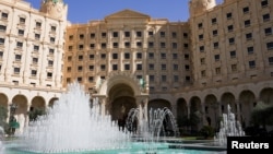 The Ritz-Carlton hotel in Riyadh, site of US-Russian talks on March 24. US representatives also met with Ukrainian negotiators in the Saudi capital, on March 23 and 25.
