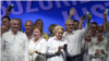Liviu Dragnea, la mitingul PSD din 9 iunie 2018, unde s-a angajat să cureţe ţara de ceea ce a numit „mizeria împrăştiată de şobolani”