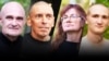 Каляж, злева направа: Сяргей Шэлег, Ігар Карней, Натальля Дуліна, Кірыла Балахонаў