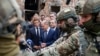 Франциянын, Германиянын жана Италиянын лидерлери Украинанын Ирпень шаарында, 16-июнь 2022-жыл. 