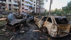 UKRAINE -- Consequences of the combined attack by Russian forces on Kyiv, 23 June 2025