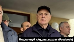 Аслан Бжания в селе Тамыш
