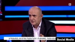 Бывший секретарь Совета безопасности Нагорного Карабаха Самвел Бабаян в эфире Общественной телекомпании, 18 апреля 2021 г. 
