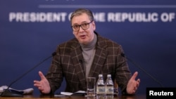 Српскиот претседател Александар Вучиќ