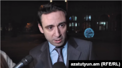 Armenia -- Yerevan Mayor Hayk Marutian speaks to journalists, January 16, 2019.