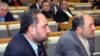 Armenia -- Opposition MPs Miasnik Malkhasian (L) and Hakob Hakobian.
