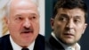 Зліва направо: президент Білорусі Олександр Лукашенко і президент України Володимир Зеленський (колаж)