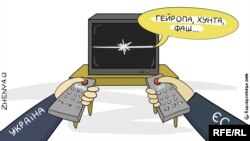 Карикатура Евгении Олийнык