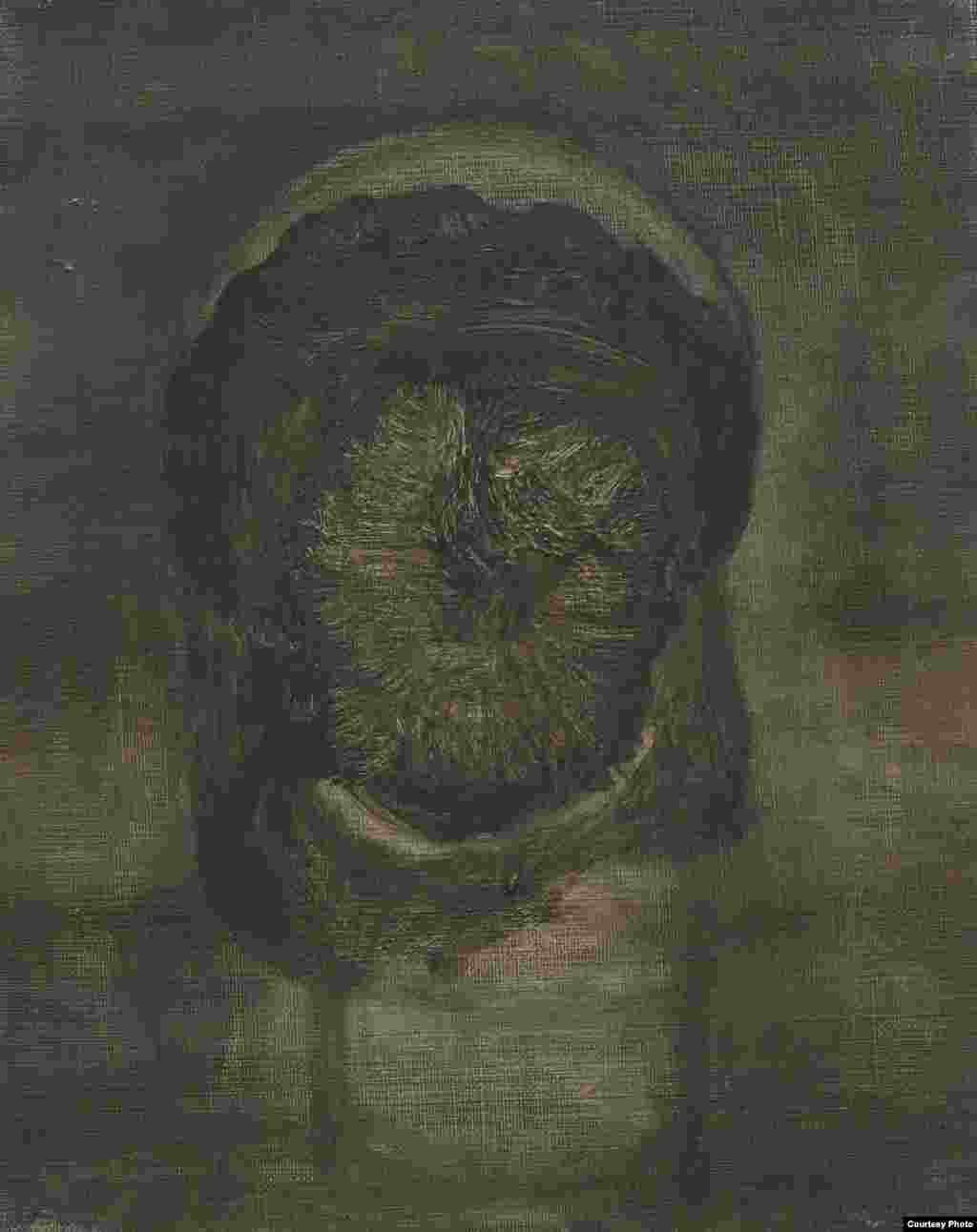 Aus der Serie Eigenzeitliche Betrachtungen „Dionyosos“ ("დიონისე") Öl und Tempera auf Leinwand, 30 x 24 cm, 2015