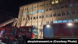 Гасіння пожежі в місті П’ятра-Нямц, 15 лис топада 2020 року