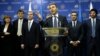 Georgia -- Prime Minister nominee Bidzina Ivanishvili speaks during a ceremony to present new government member nominees at his office in Tbilisi, 08Oct2012