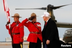 Президент США Дональд Трамп прибывает на саммит G7. 15 июня, 2025
